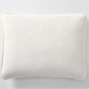West Elm White Chenille Shams Pillow